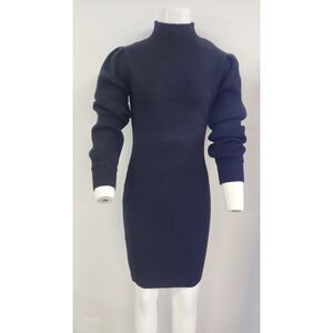 Caracilia black sweater dress long sleeve womens S NWT